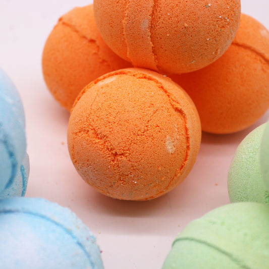 8 boules de bain mandarine & citronnelle