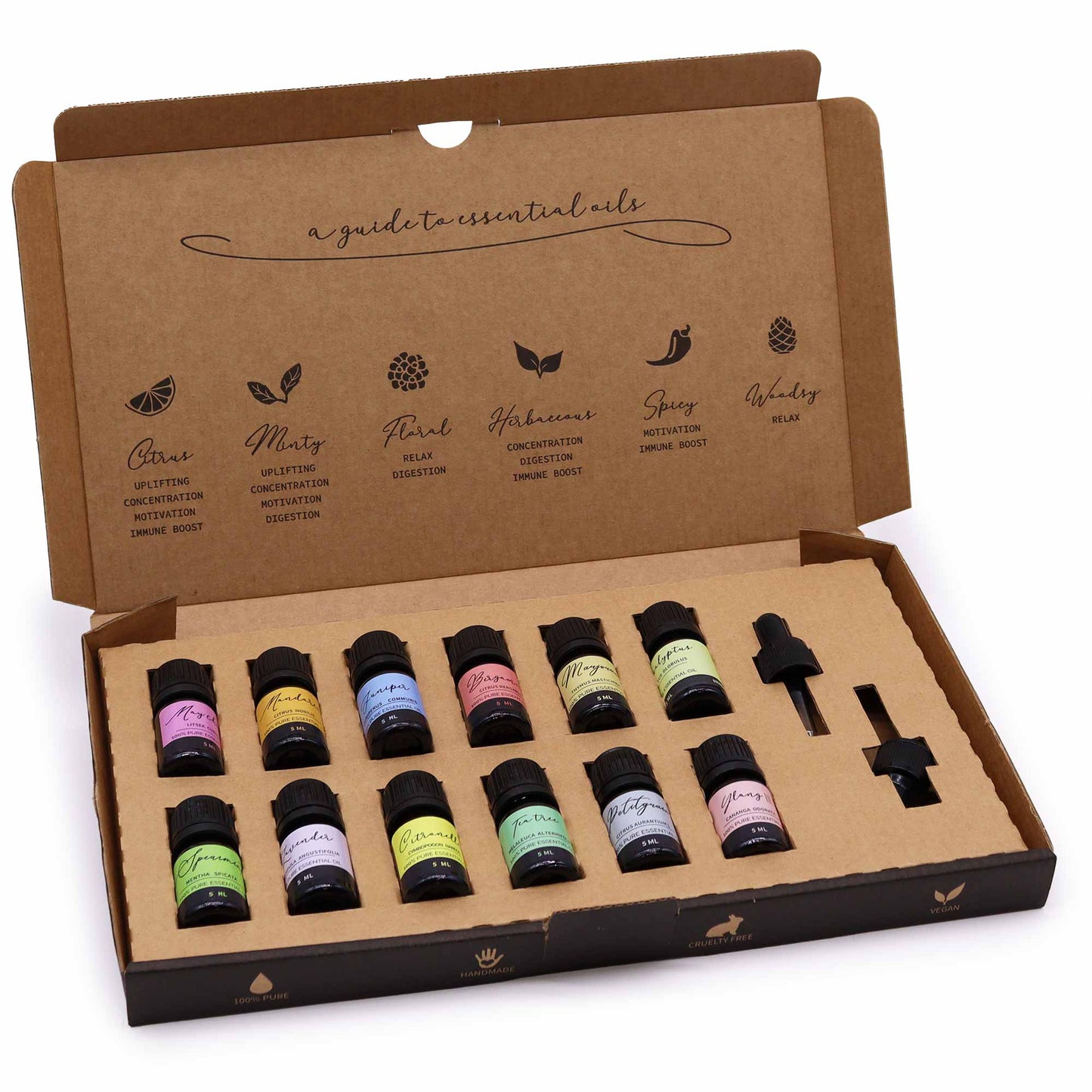 Coffret de printemps d'huiles essentielles
