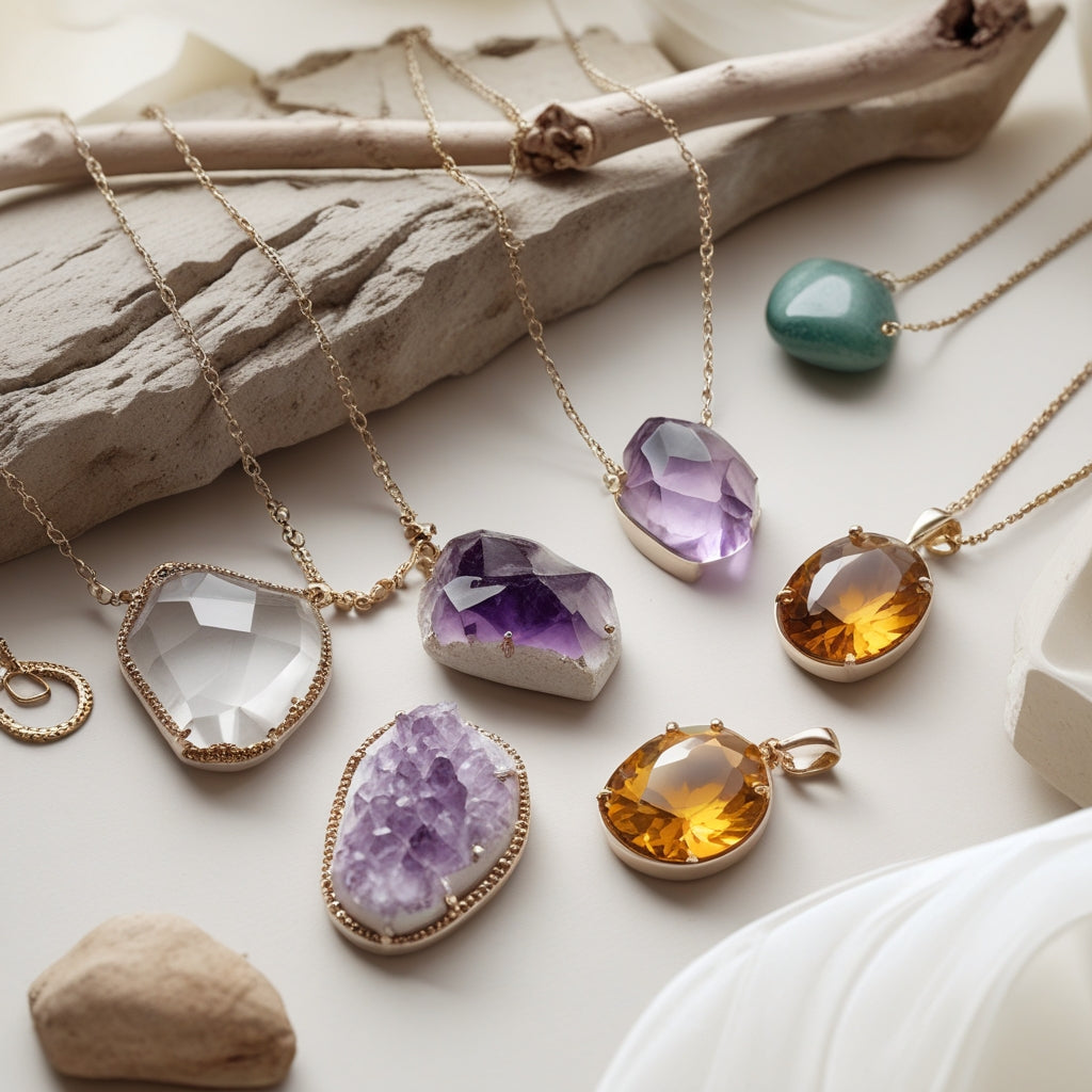 Pendentifs en pierres naturelles