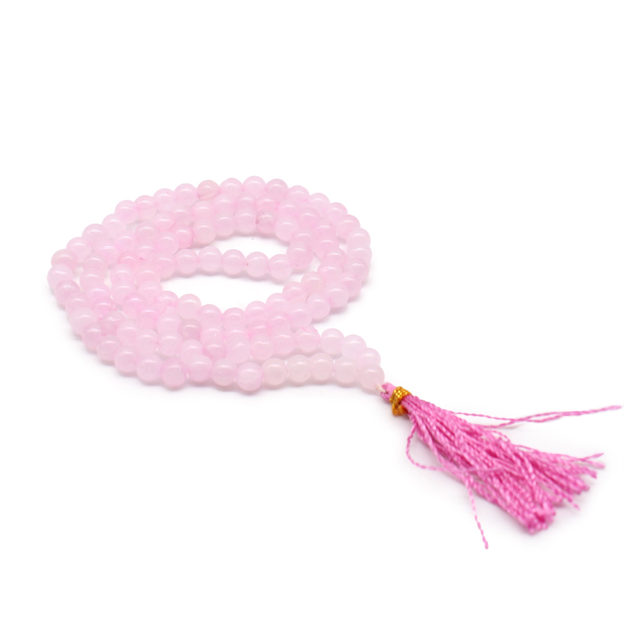 Mala 108 perles en quartz rose