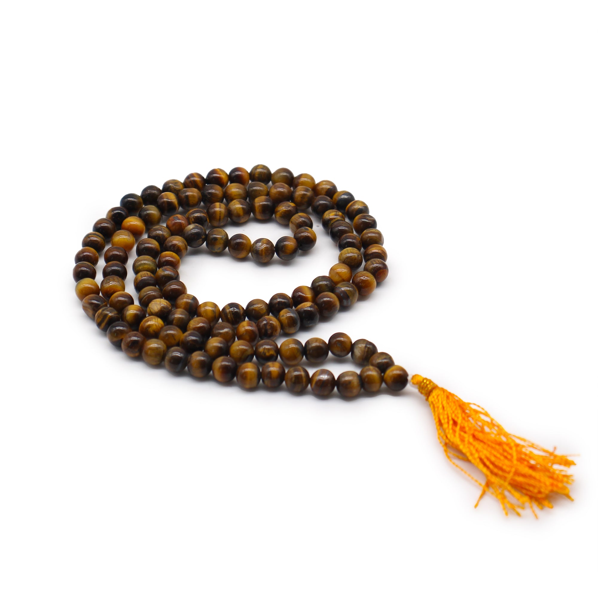 Mala 108 perles en oeil de tigre