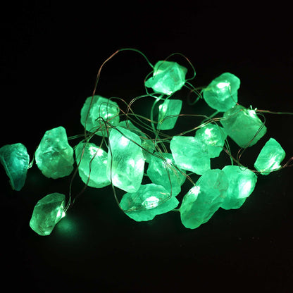 Lumières d'enchantement en cristal de jade