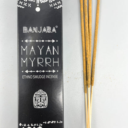 12 boîtes encens tribal de Banjara - Myrrhe Maya