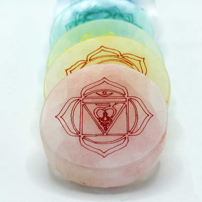 Lot de 7 plaques de recharge - Chakras