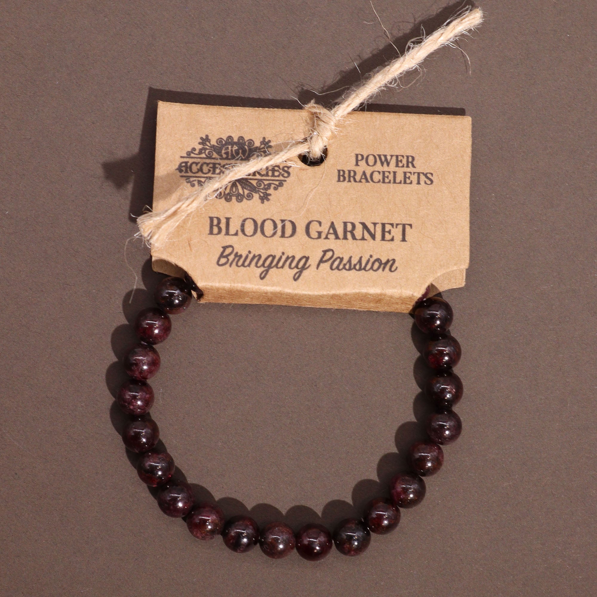 Bracelet grenat sanguine