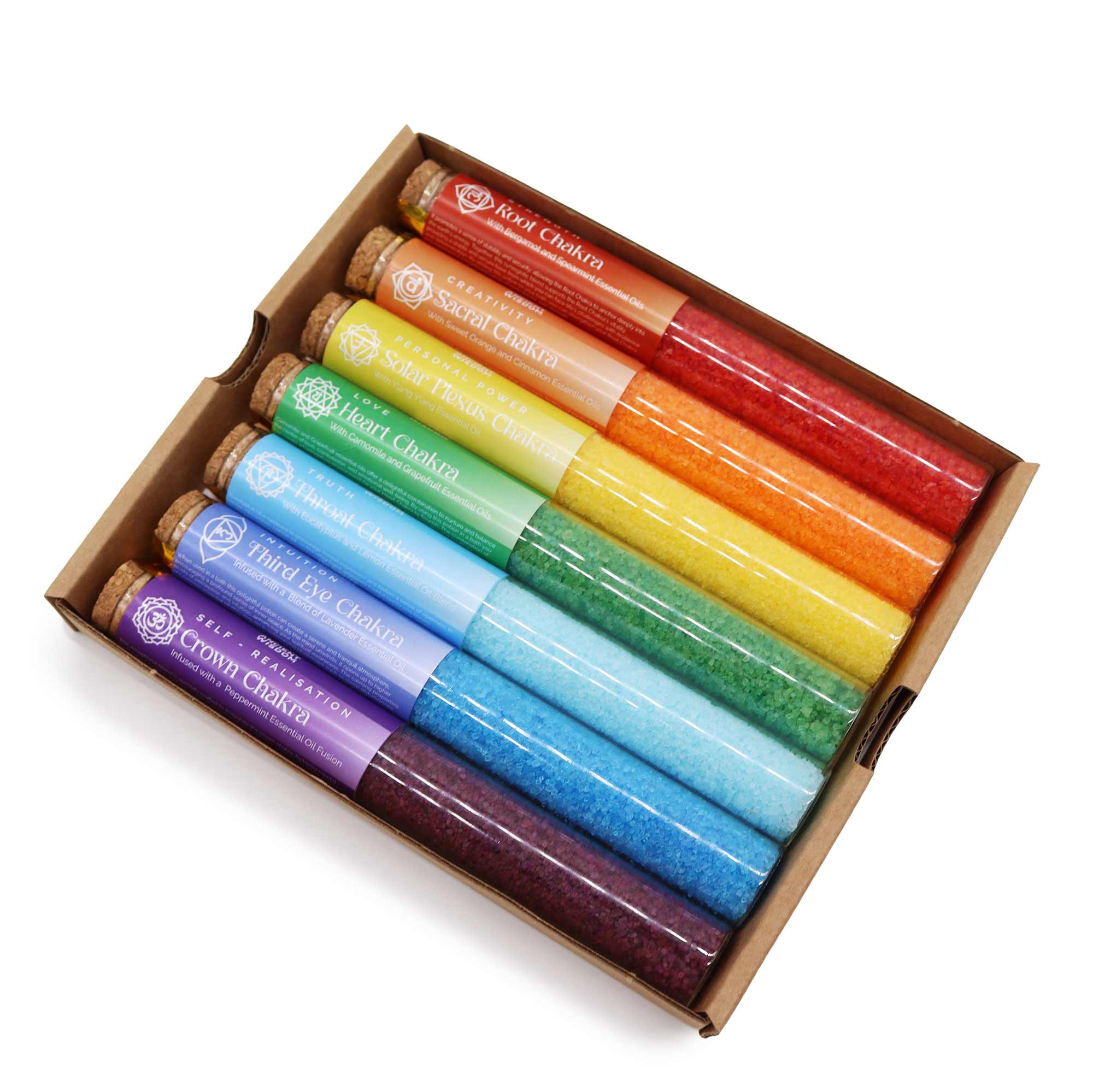 Pack cadeau de sels de bain chakra