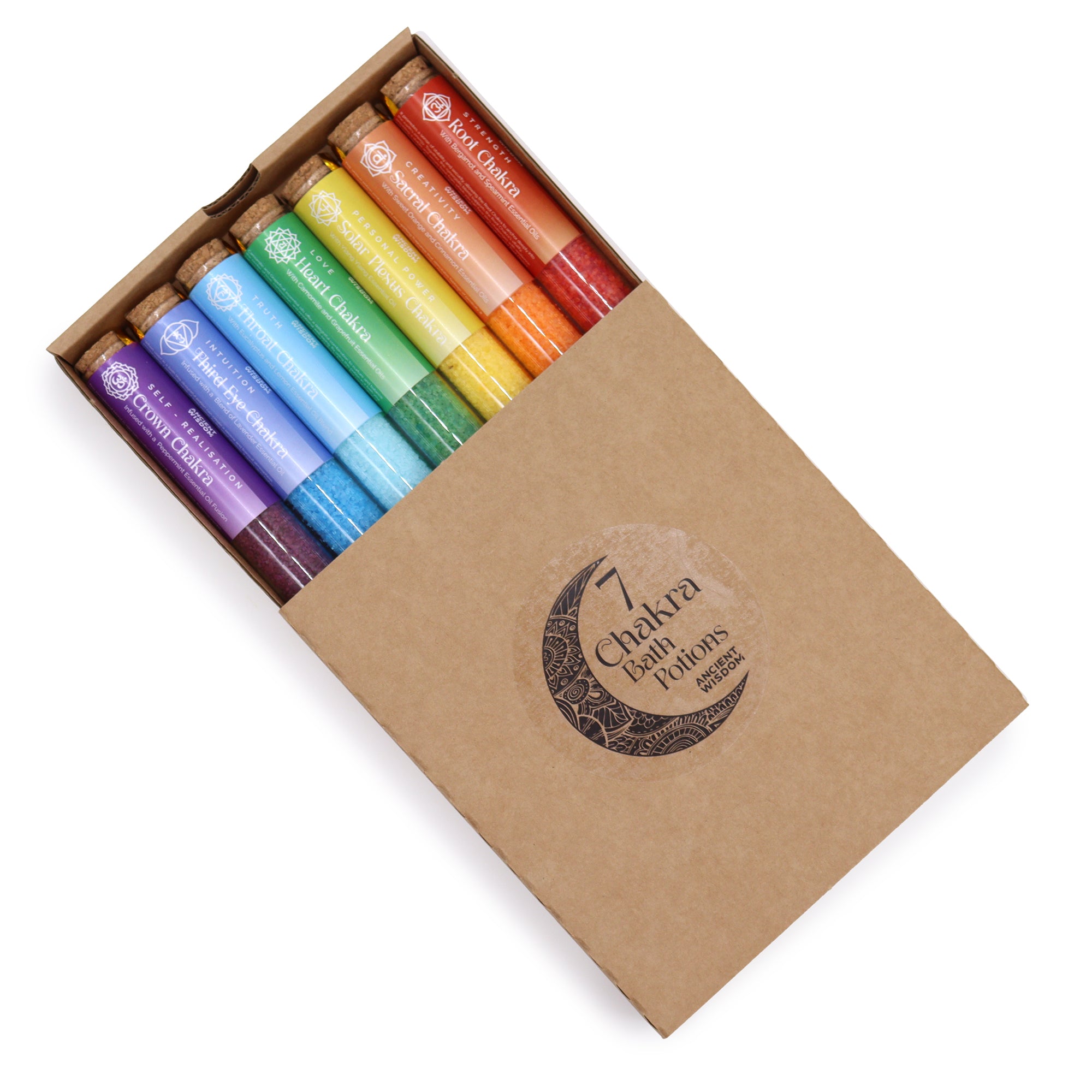 Pack cadeau de sels de bain chakra