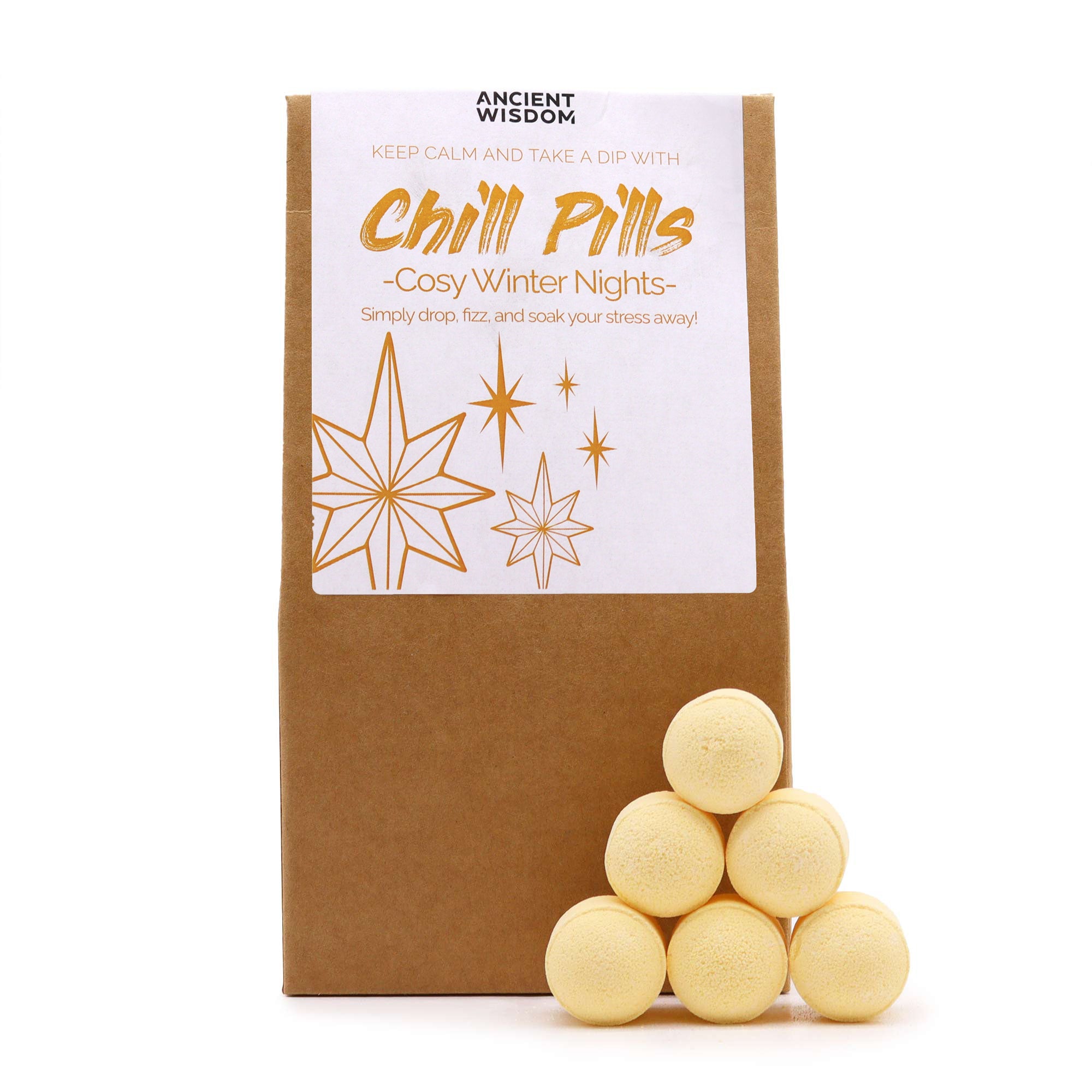 Paquet cadeau de mini bombes de bain - Nuits d'hiver douillettes