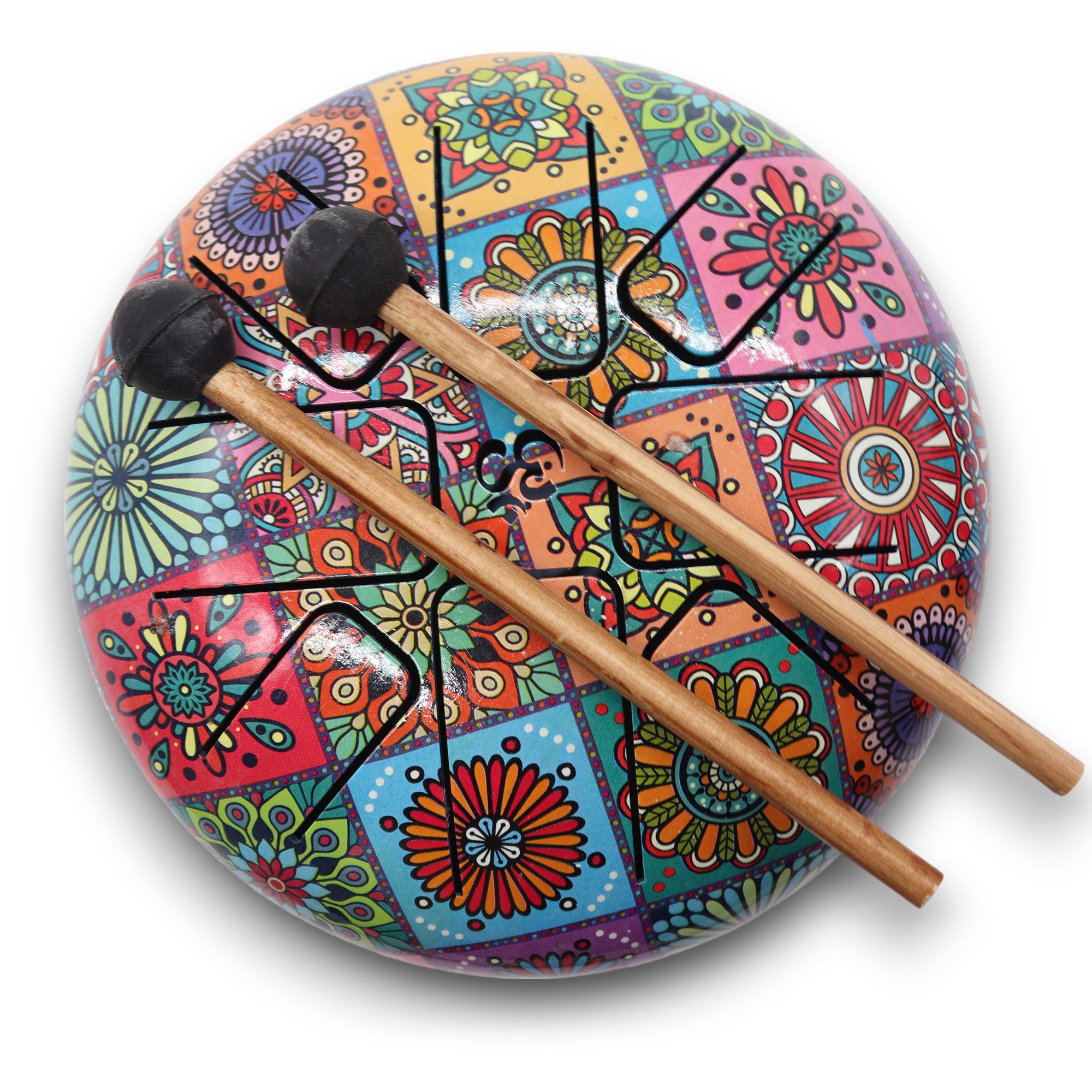 Tambour multicolore 17x13cm