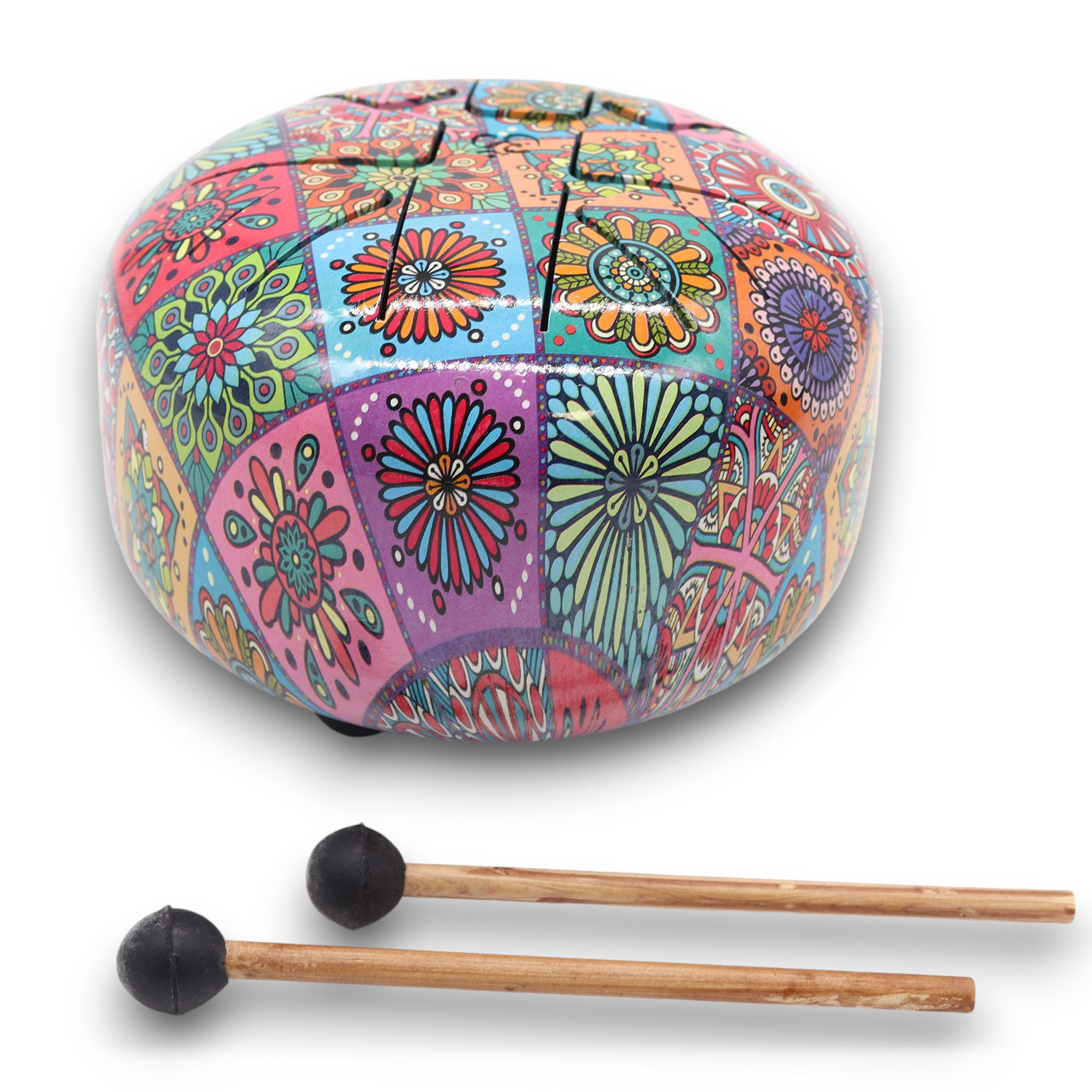 Tambour multicolore 17x13cm