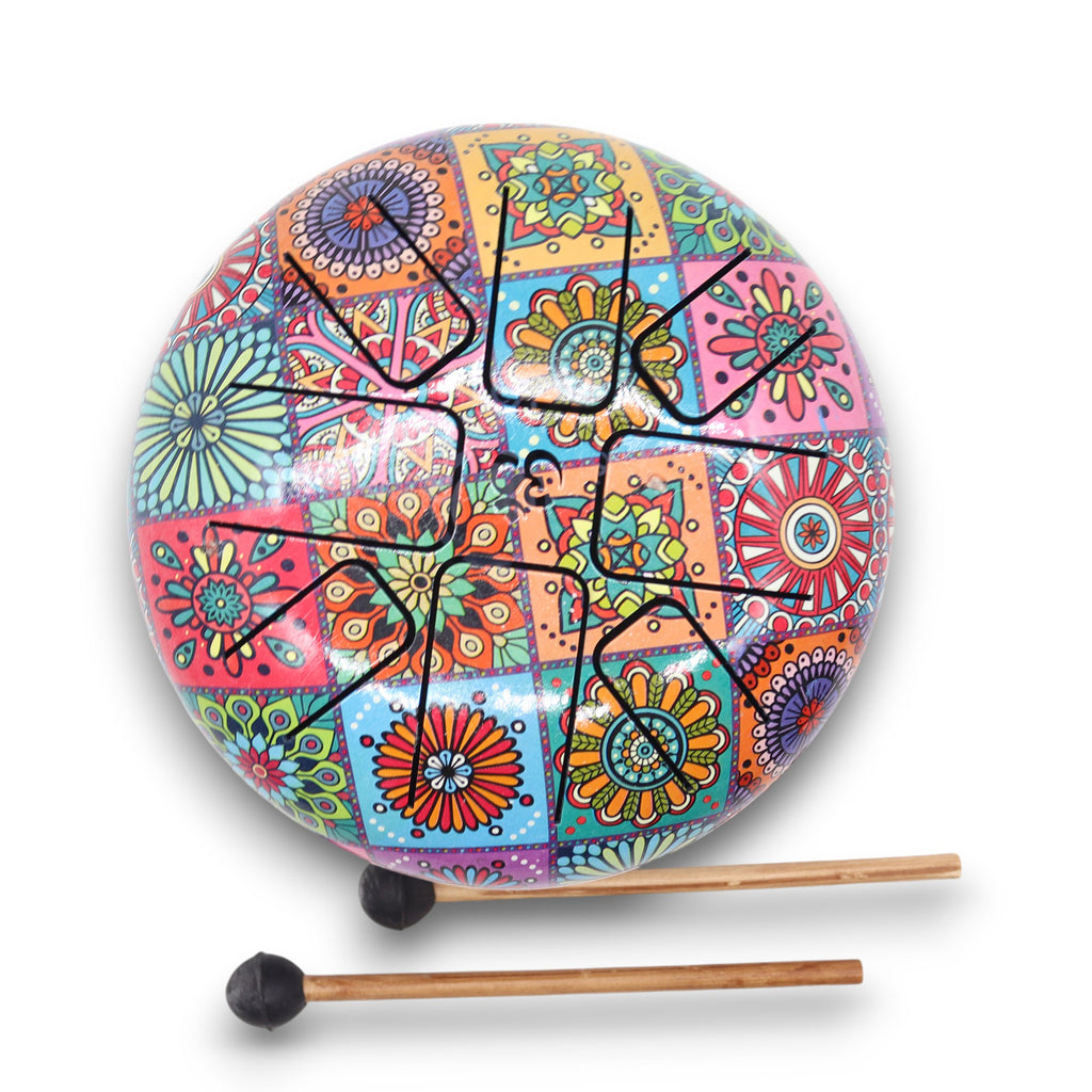 Tambour multicolore 17x13cm