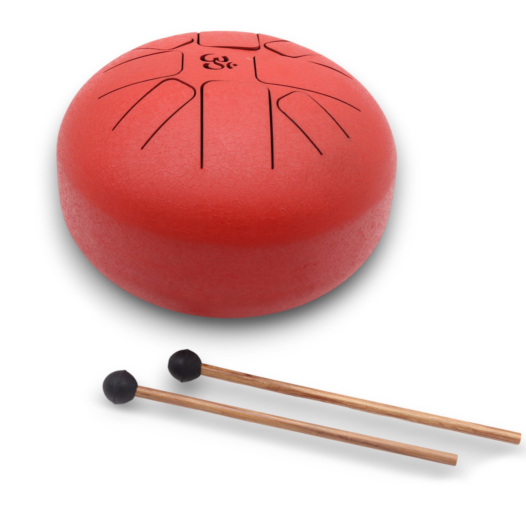 Tambour rouge Om 22x16 cm