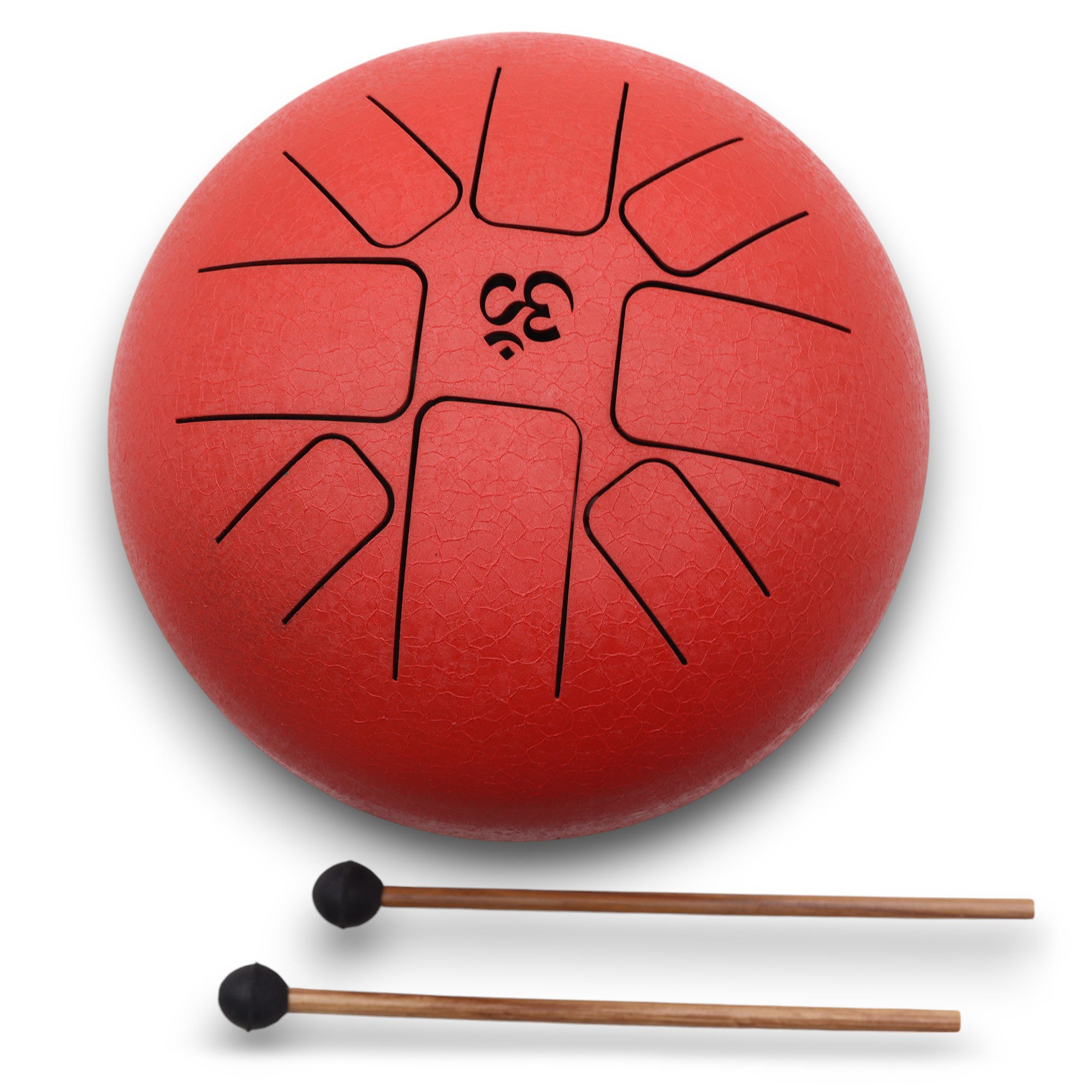 Tambour rouge Om 22x16 cm