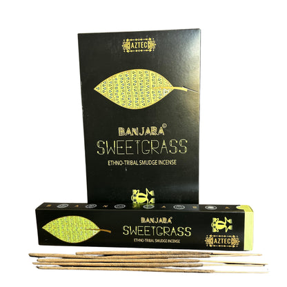 12 boîtes encens tribal banjara - Herbe douce