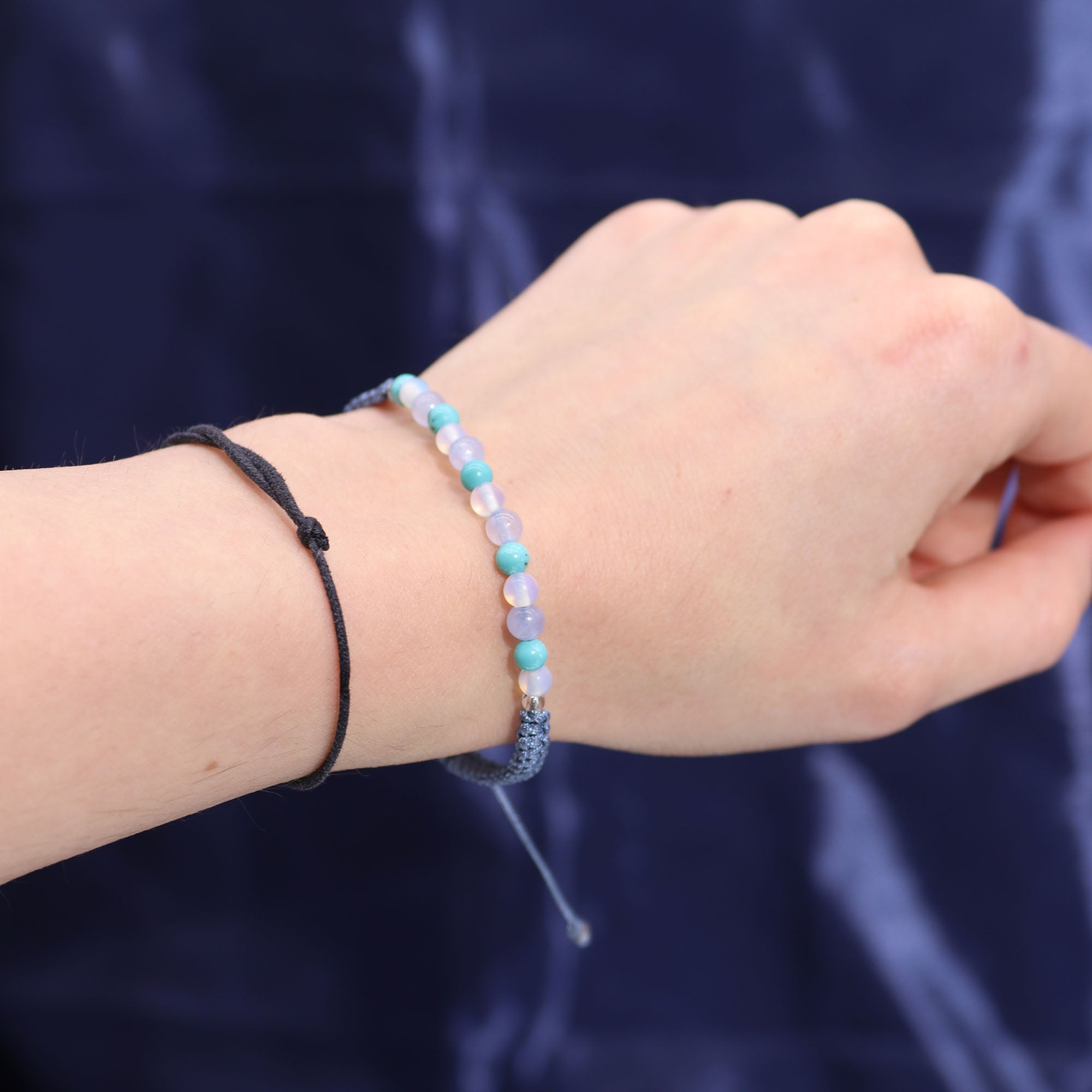 Bougie de cristal du zodiaque avec bracelet - Poisson