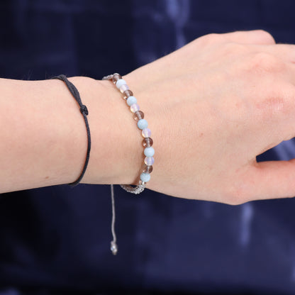 Bougie de cristal avec bracelet - Cancer