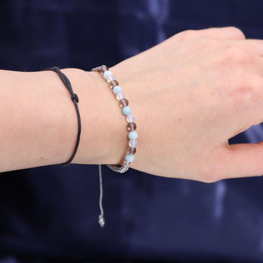 Bougie de cristal avec bracelet - Cancer
