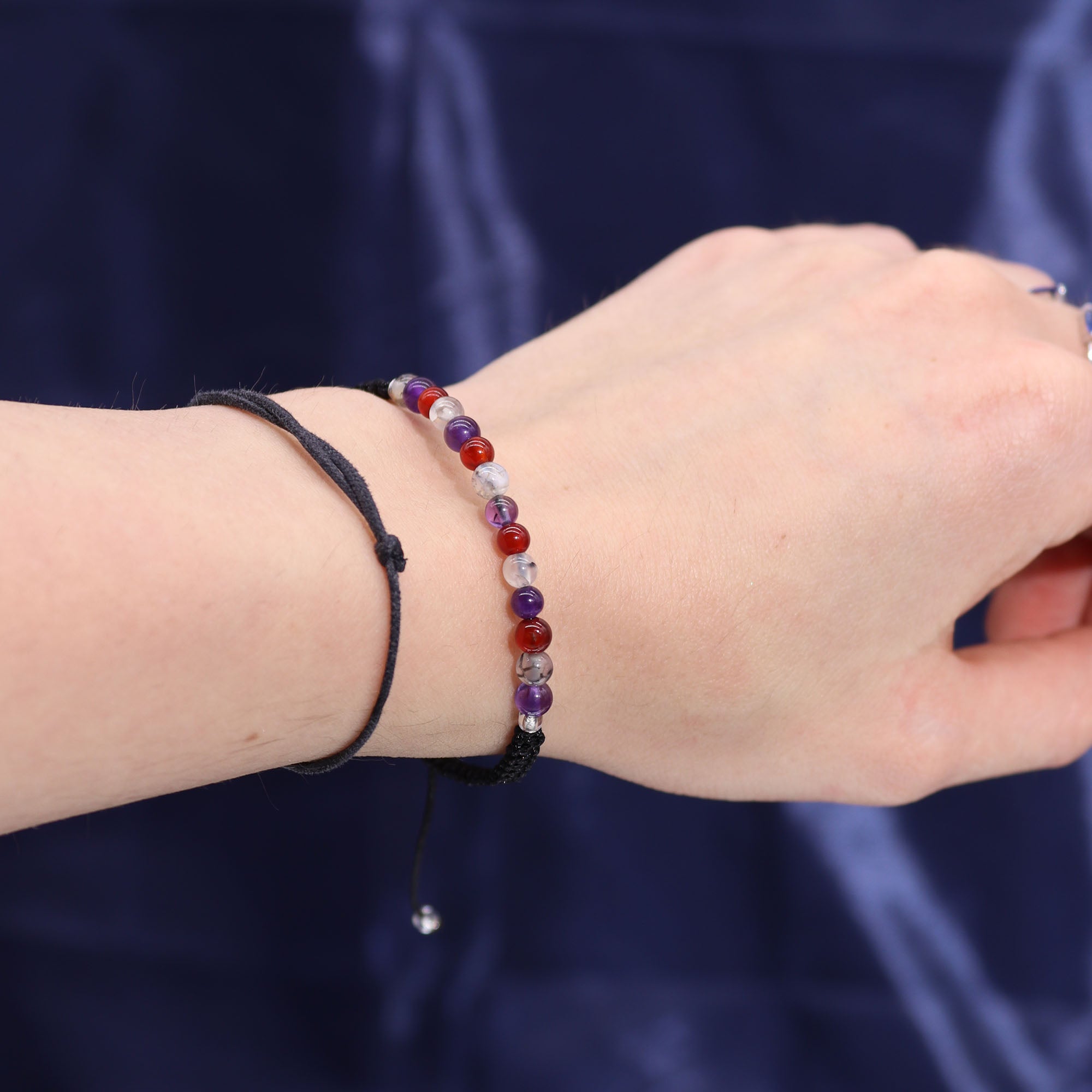 Bougie de cristal avec bracelet - Vierge