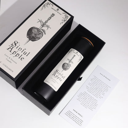 Bougie pomme & cannelle - Amour & passion