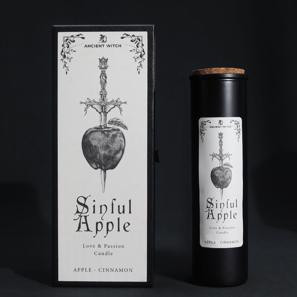 Bougie pomme & cannelle - Amour & passion