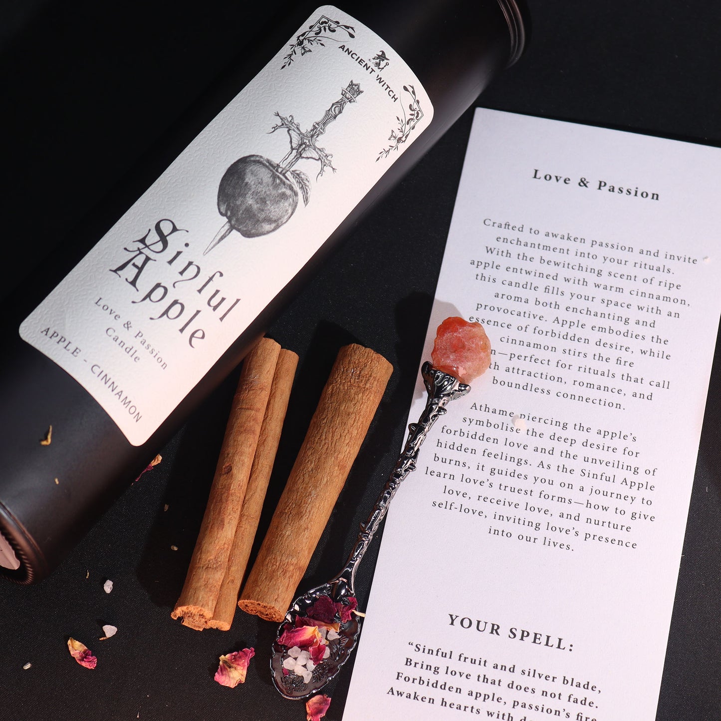 Bougie pomme & cannelle - Amour & passion