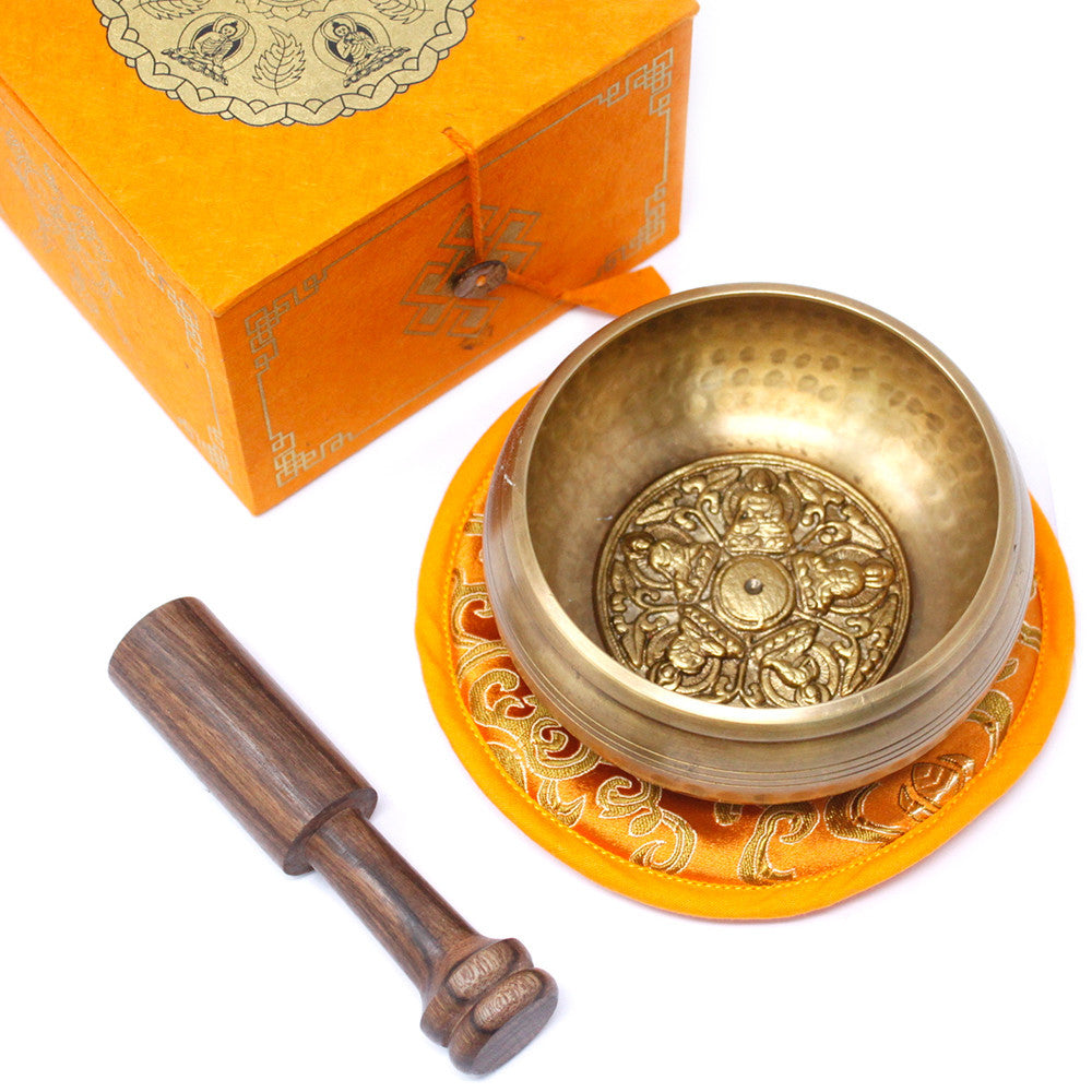 Bol chantant 10 cm - Cinq Bouddhas