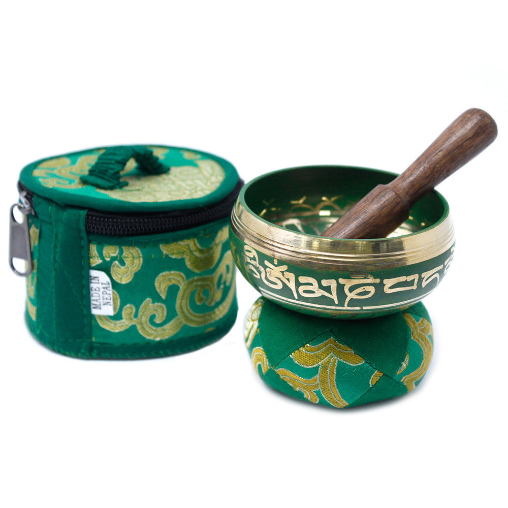Coffret mini bol chantant vert