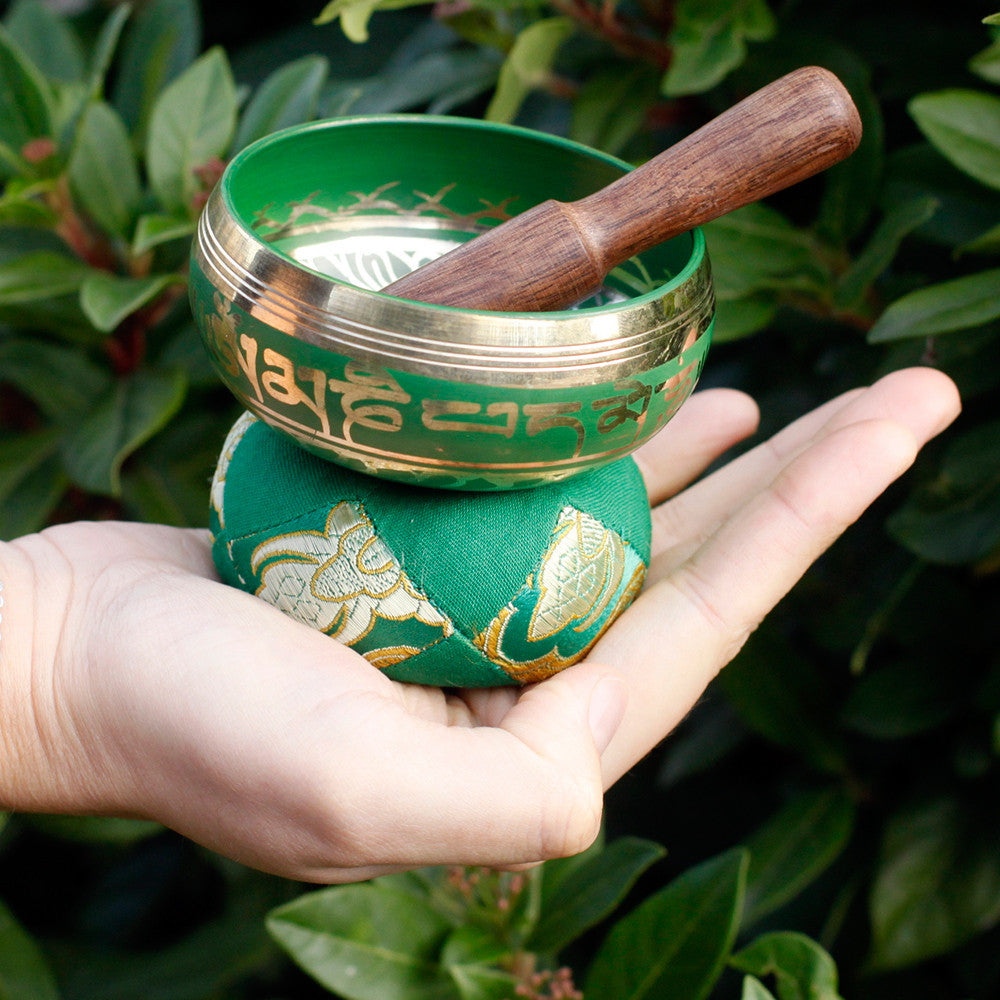 Coffret mini bol chantant vert