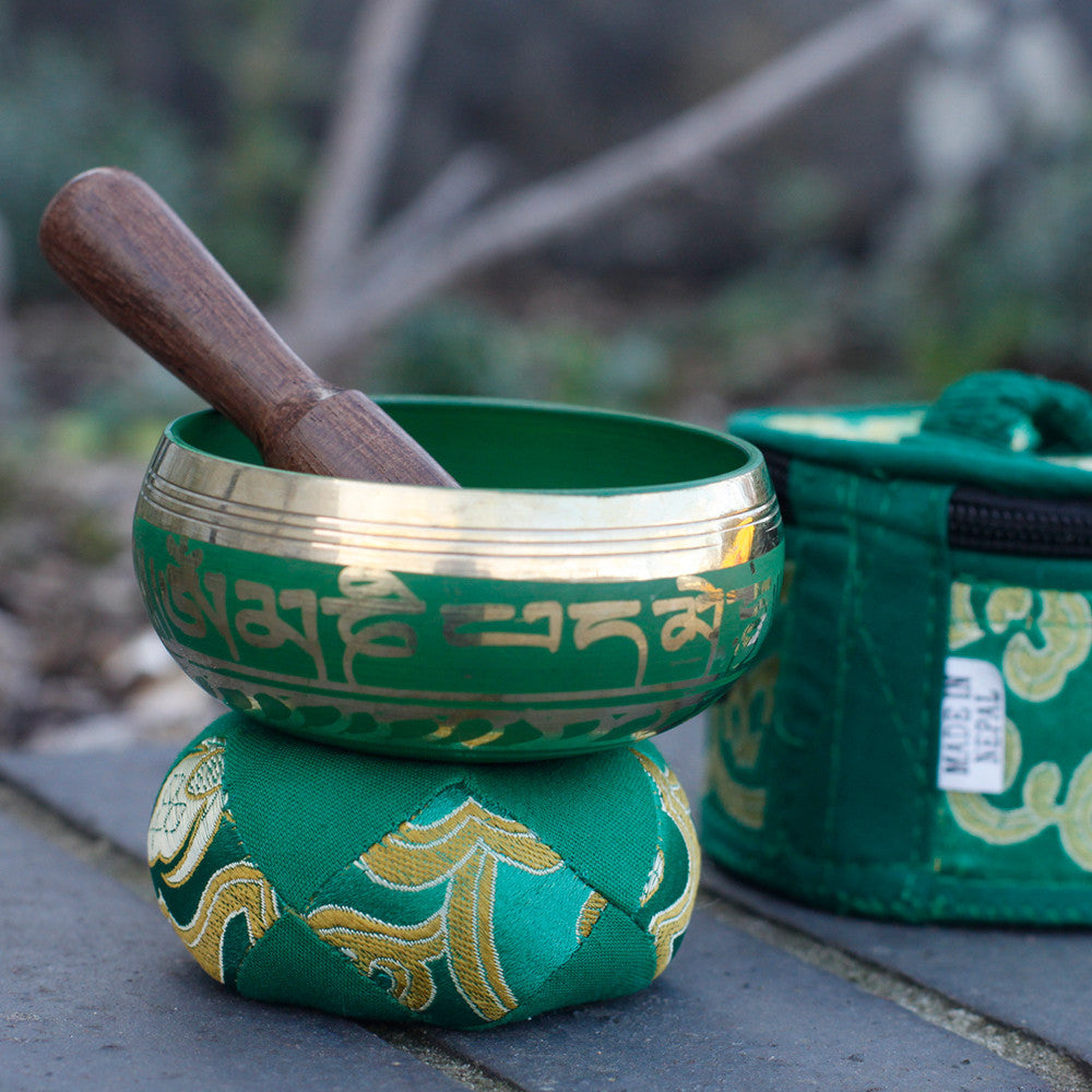 Coffret mini bol chantant vert