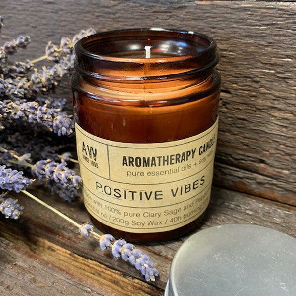 Bougie aromathérapie 200g - Pensées positives